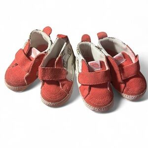Red Kids Shoes with Velcro Straps